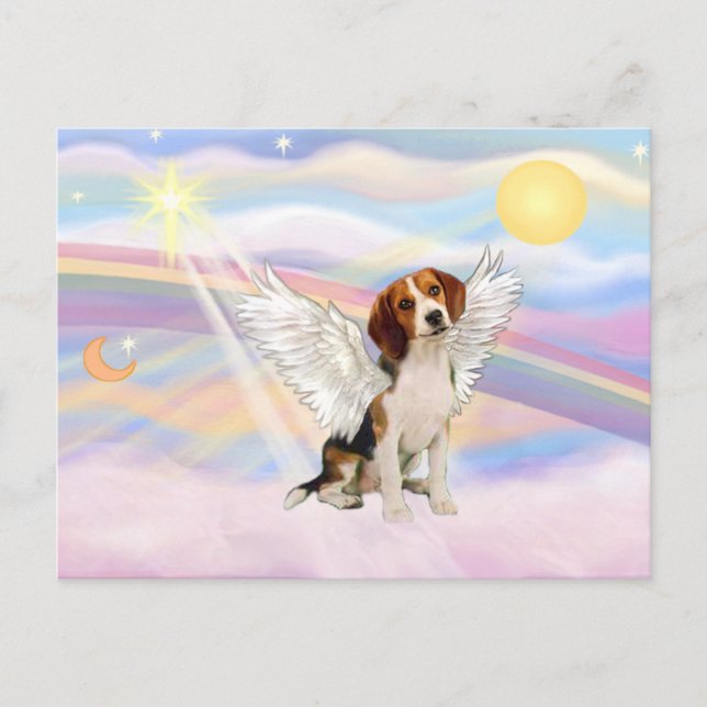 Beagle Angel Postcard (Front)