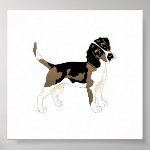 beagle art 2 poster