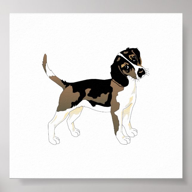 beagle art 2 poster (Front)