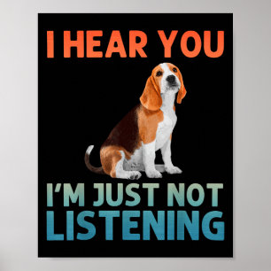 Beagle Art For Men Women Kid Beagle Themed Beagle Poster