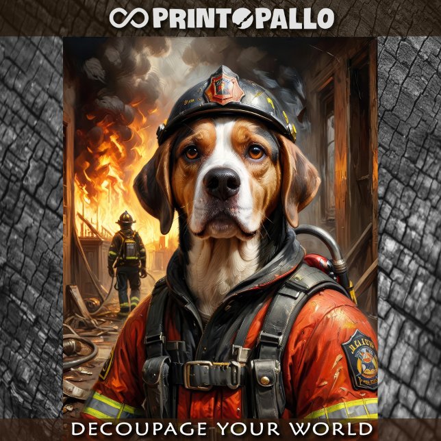 Beagle as a Firefighter - Tissue Paper (Creator Uploaded)