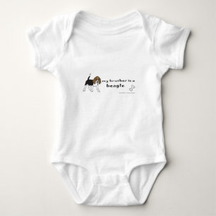 beagle baby bodysuit