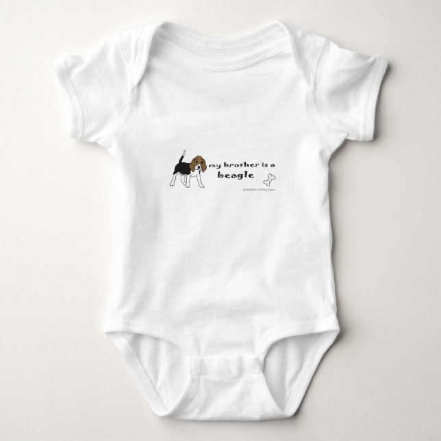 beagle baby bodysuit (Front)