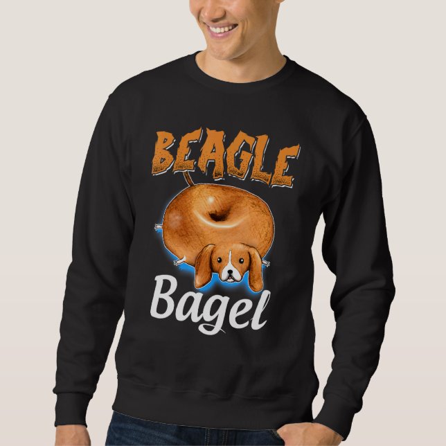Beagle Bagel Beagle Dog Bagel Bread Cute Animal Sweatshirt (Front)