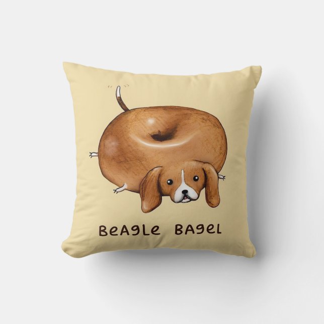 BEAGLE BAGEL lali Cushion (Front)