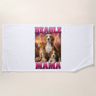 Beagle beach towel
