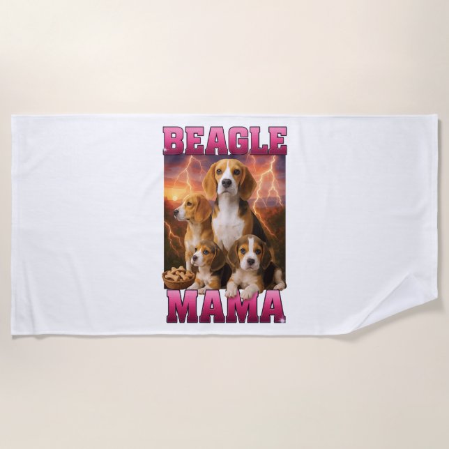 Beagle  beach towel (Front)