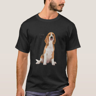 Beagle Beagles Love Is Dog Mum Dad Puppy Pet Cute T-Shirt
