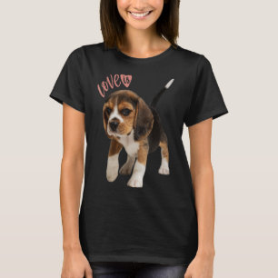 Beagle Beagles Love Is Dog Mum Dad Puppy Pet Cute T-Shirt