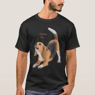Beagle Beagles Tee Love Is Dog Mum Dad Puppy Pet C