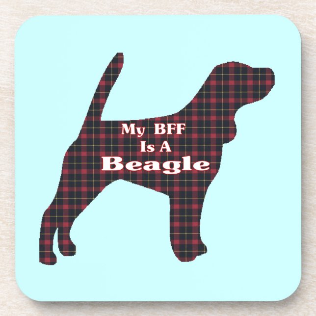 Beagle BFF Coaster (Front)