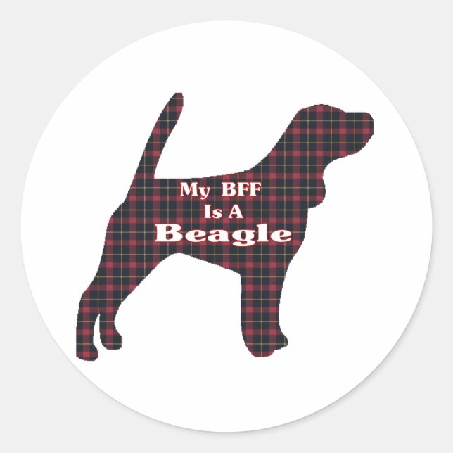 Beagle BFF Sticker (Front)