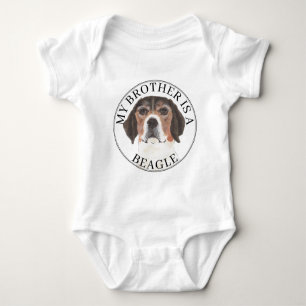 Beagle Big Brother Baby Bodysuit
