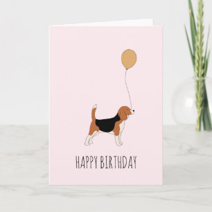 Beagle Birthday Card
