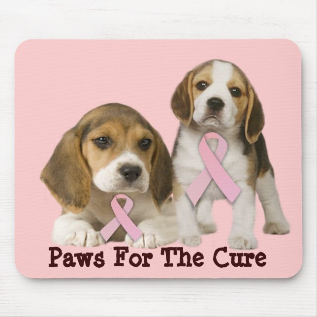 Beagle Breast Cancer Mousepad (Front)