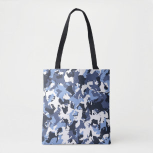 Beagle camouflage tote bag