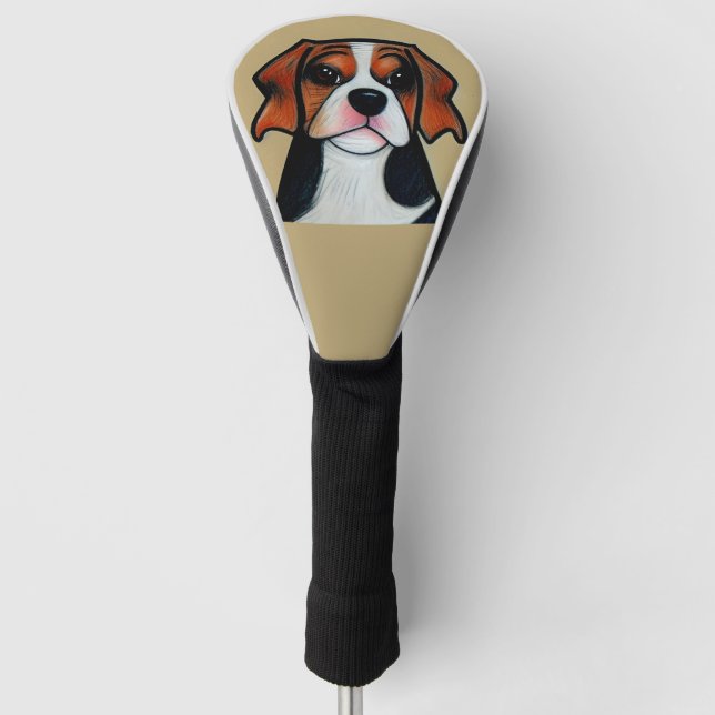Beagle - Cartoon Golf Head Cover (Front)