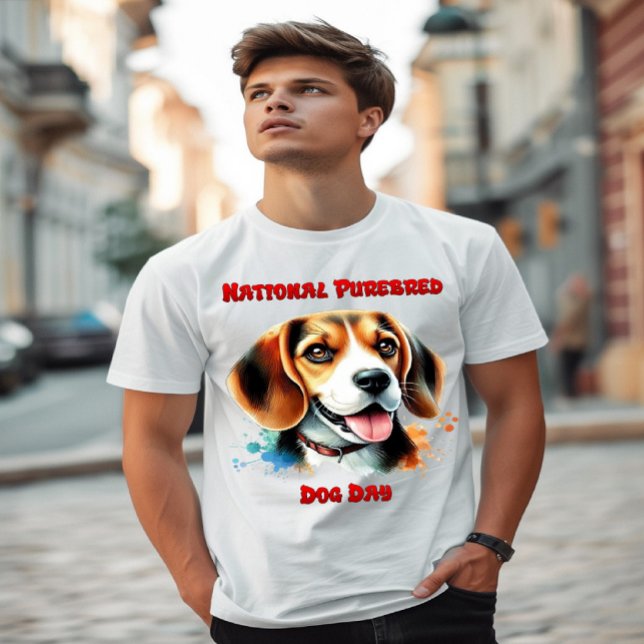 Beagle Celebration: National Purebred Dog Day T-Shirt (Creator Uploaded)