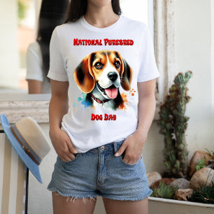 Beagle Celebration: National Purebred Dog Day T-Shirt