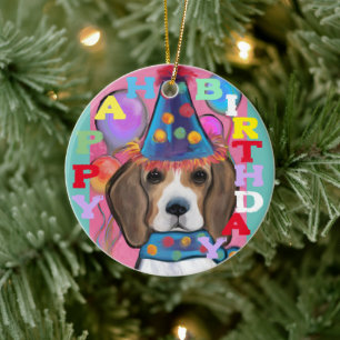 BEAGLE        CERAMIC ORNAMENT