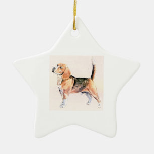 Beagle Ceramic Ornament