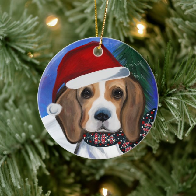 Beagle     ceramic ornament (Tree)