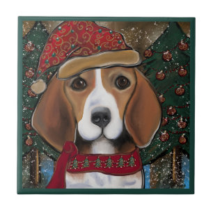 Beagle Ceramic Tile