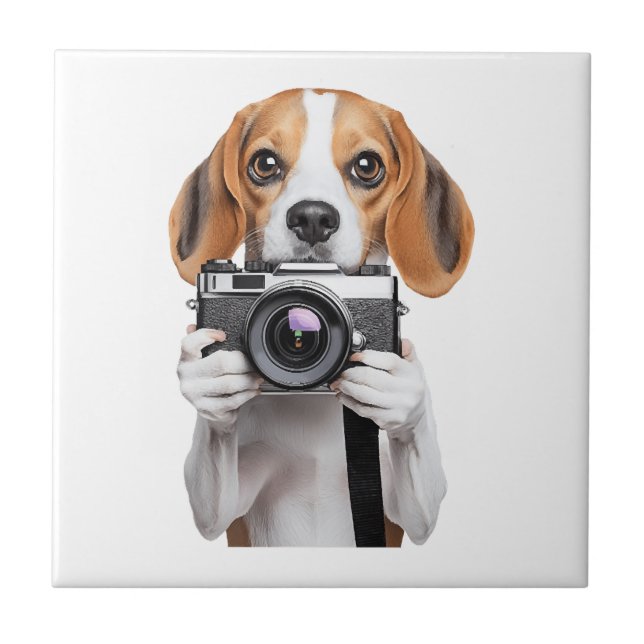 Beagle Ceramic Tile (Front)