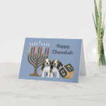 Beagle Chanukah Card Menorah Dreidel1<br><div class="desc">Remembering family and friends during the Chanukah season is a wonderful way to keep in touch with the people you love and care about. I created these dog Chanukah cards with love and care and I am sure anyone who loves dogs will be delighted to receive them. You do have...</div>