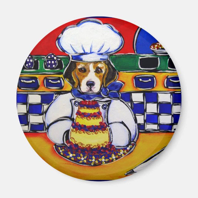 Beagle Chef Magnet (Front)