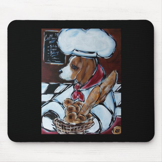 BEAGLE CHEF MOUSE PAD (Front)
