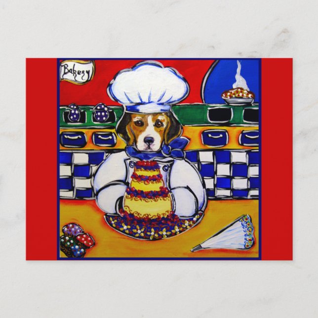 Beagle Chef Postcard (Front)