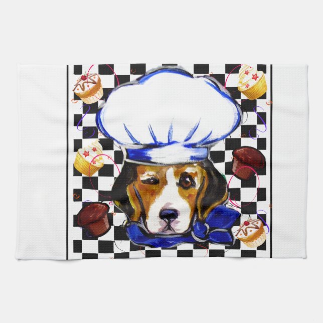 BEAGLE CHEF TEA TOWEL (Horizontal)