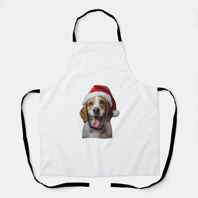 Beagle Christmas  Apron (Front)