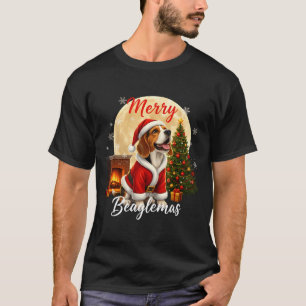 Beagle Christmas Beagle Costume Beagle Xmas Merry  T-Shirt