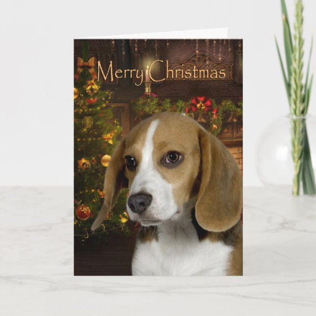 Beagle Christmas Card (Front)