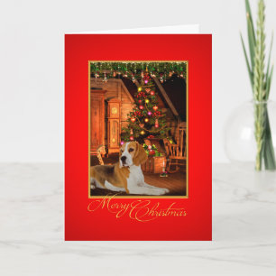 Beagle Christmas Card