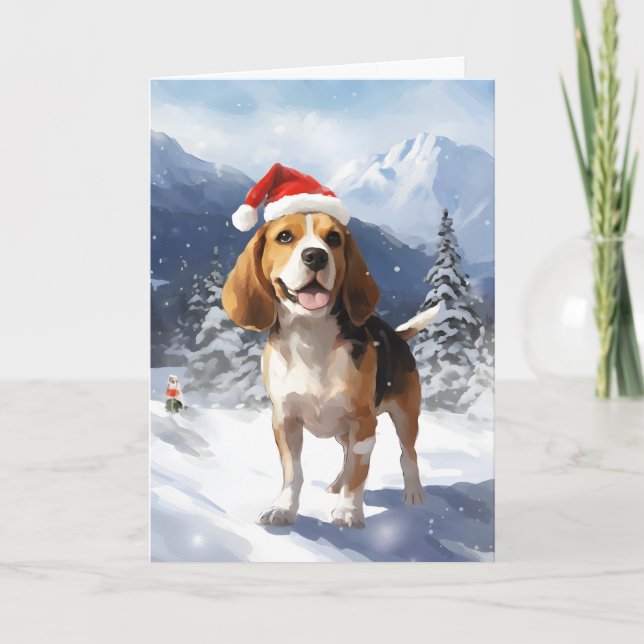 Beagle Christmas Card (Front)