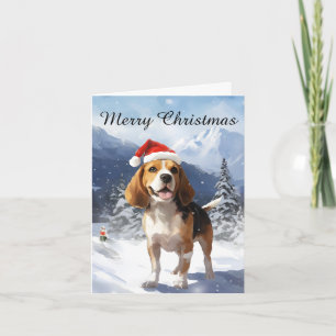 Beagle Christmas Card