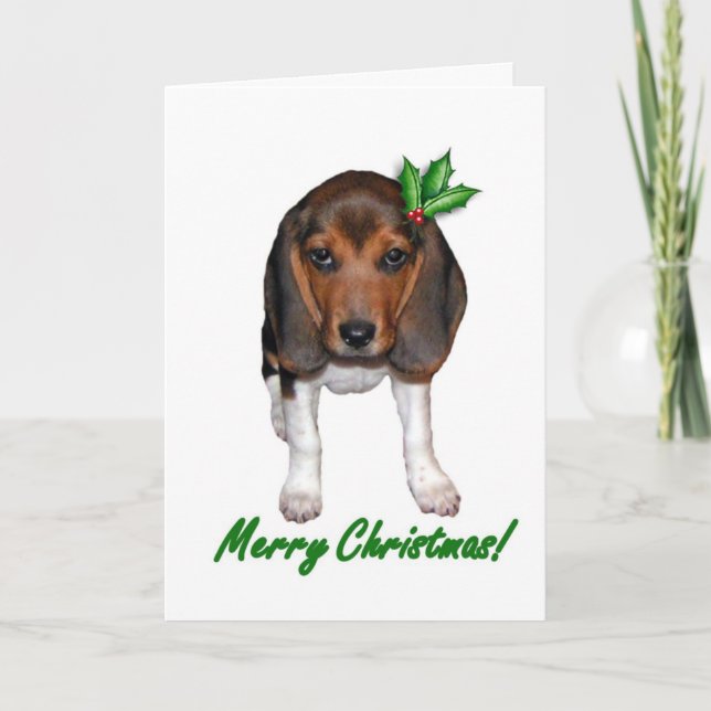 Beagle Christmas Card  (Front)