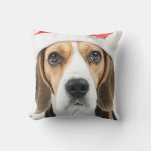 Beagle Christmas Cushion