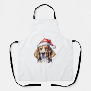 Beagle Christmas Dog  Apron
