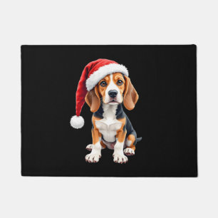 Beagle Christmas Dog Long Sleeve T-Shirt Doormat
