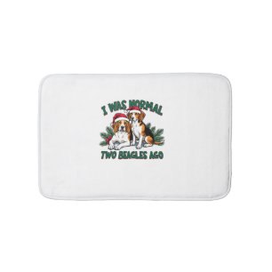 Beagle Christmas Dog Owner Xmas Holiday Pajama Bath Mat