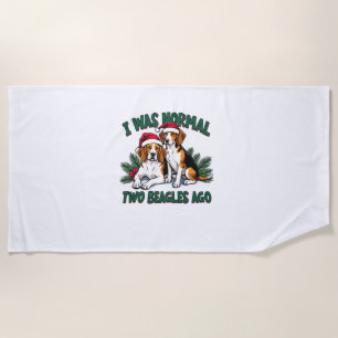 Beagle Christmas Dog Owner Xmas Holiday Pajama Beach Towel