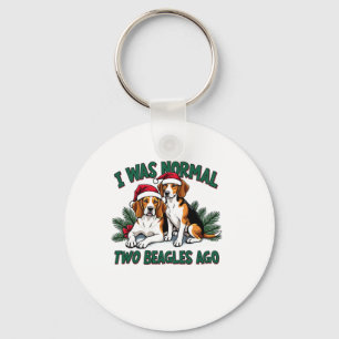 Beagle Christmas Dog Owner Xmas Holiday Pajama  Key Ring