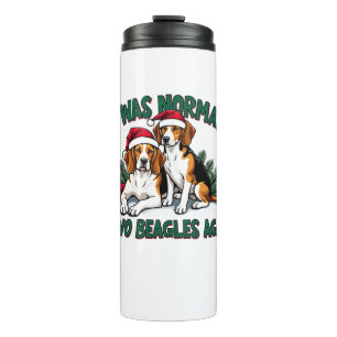Beagle Christmas Dog Owner Xmas Holiday Pajama  Thermal Tumbler