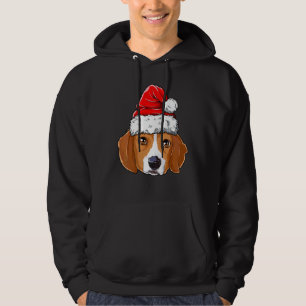 Beagle Christmas Dog Santa Hat Xmas Boys Kids Girl Hoodie