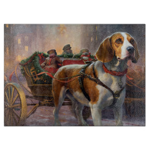 Beagle Christmas Festive Season Cutting Board