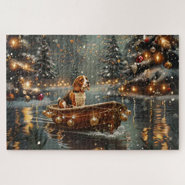Beagle Christmas Festive Voyage Jigsaw Puzzle (Horizontal)